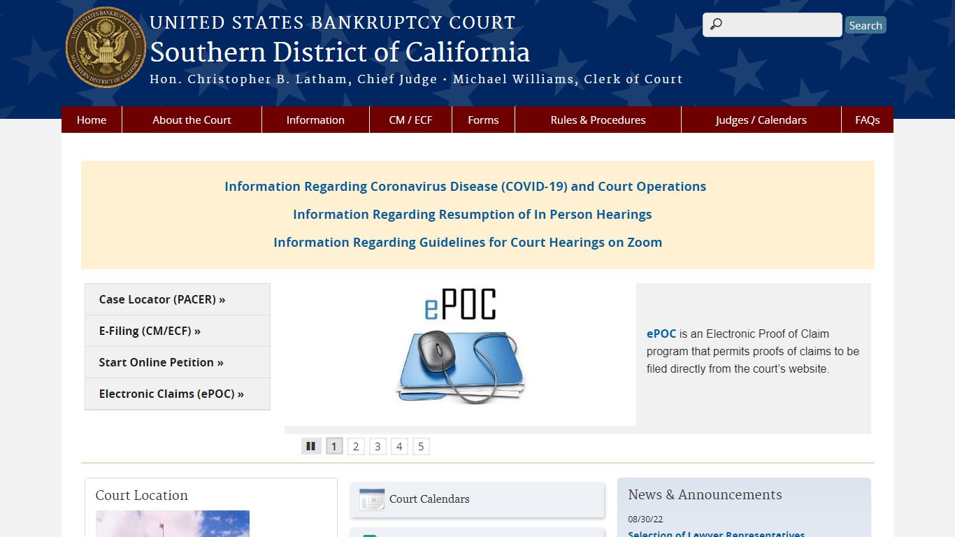 Southern District of California | United States Bankruptcy Court